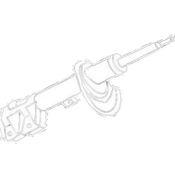 FRONT STRUT ASSY (W/O TOP MOUNT) (RH)-AMAZE 1ST GEN 2013-2018