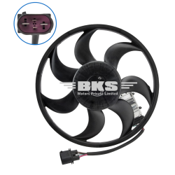 ENGINE COOLING FAN MOTOR FAN ASSEMBLY (BIG) 7L0959455G COMPATIBLE WITH AUDI Q7 (4LB) & PORSCHE CAYENNE (9PA) & VW TOUAREG (7LA, 7L6, 7L7)