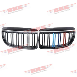 Front Bumper Grill Compatible With Bmw 3 Series E90 2005-2008 Front Bumper Grill M Colour